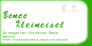 bence kleineisel business card